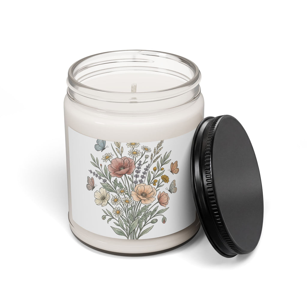 Floral Meadow Soy Candle — 9oz Scented Jar